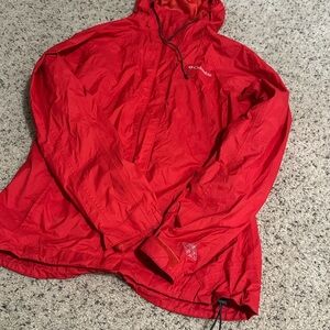 Columbia Red Ski & Snow Jacket Hooded Windproof